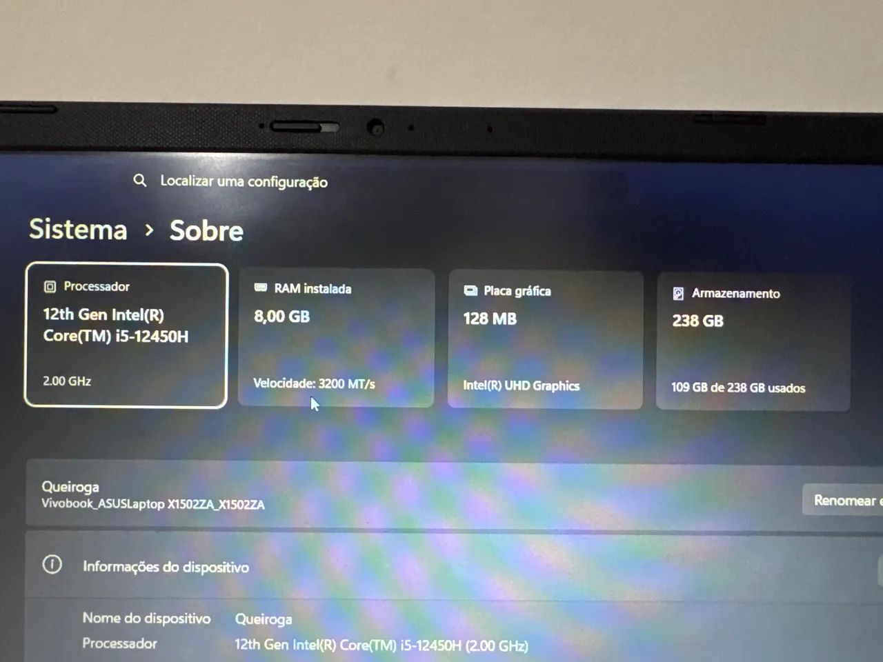 Notebook Asus Vivobook X1502ZA - 256gb SSD - Foto 2