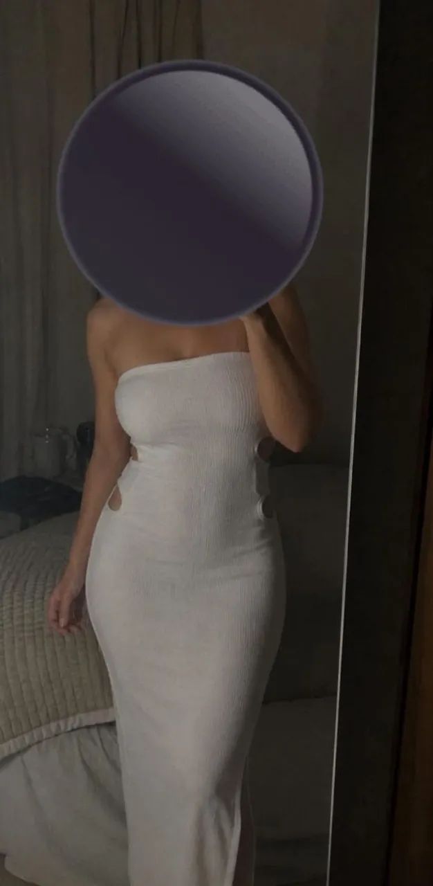 Vestido longo branco - Usado apenas 1 vez