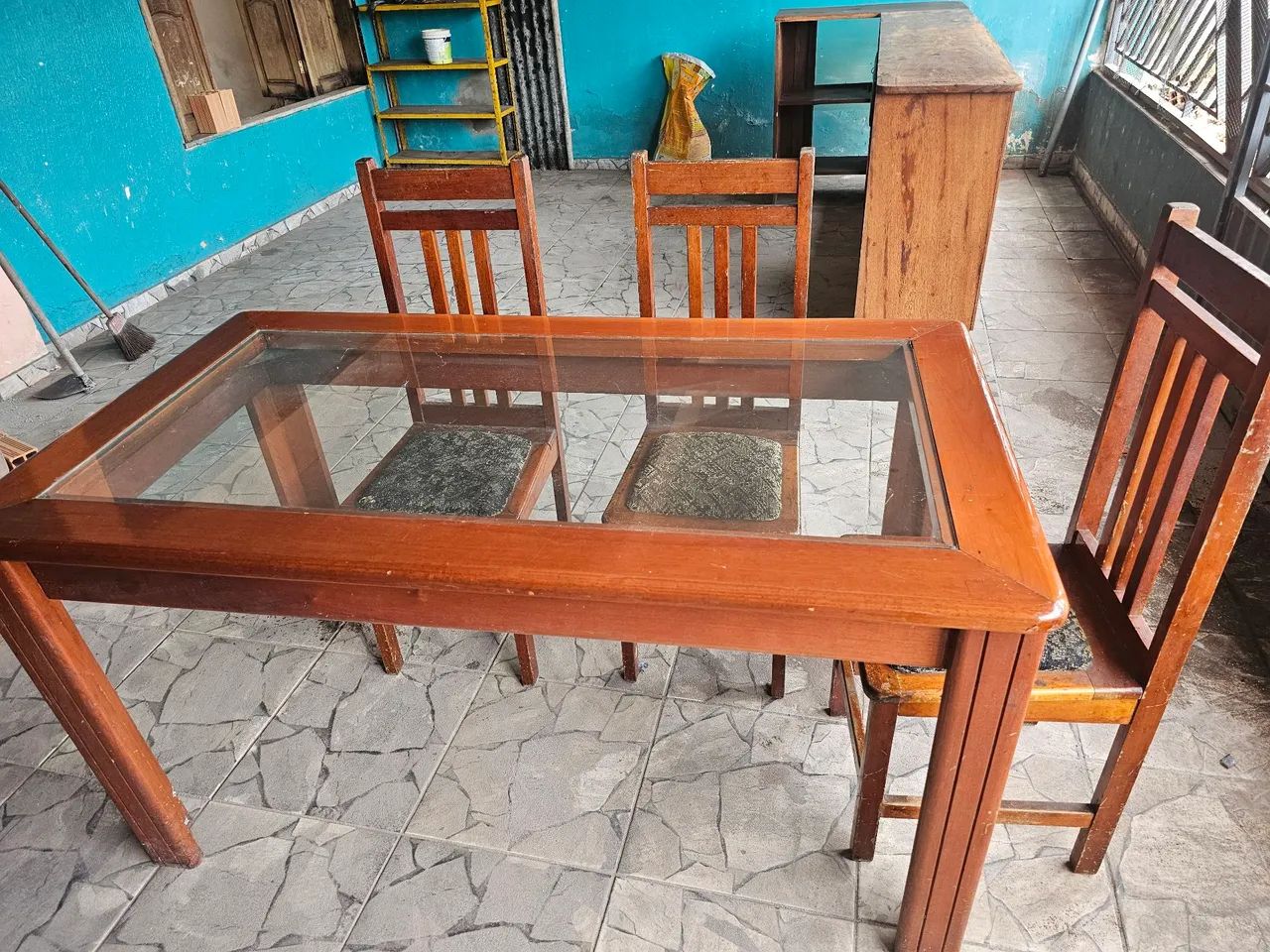 Mesa em cedro 5 cadeiras  - Foto 5