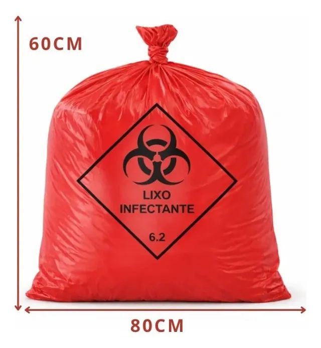 SACO DE LIXO HOSPITALAR / INFECTANTE  - Foto 2
