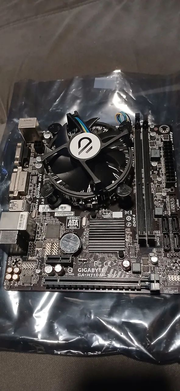 kit placa mãe h310 e processador g 4930