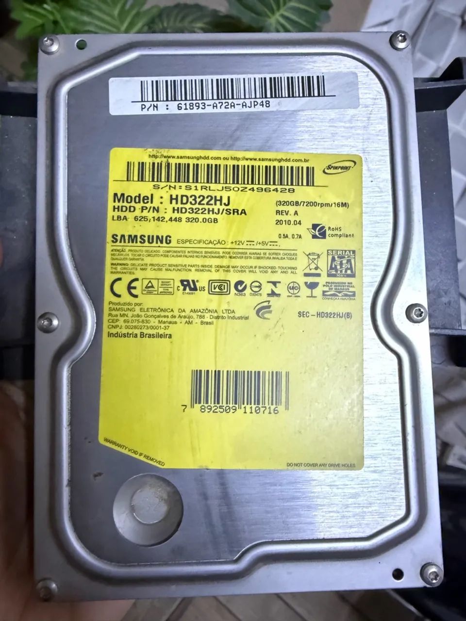 Hd pc 320gb
