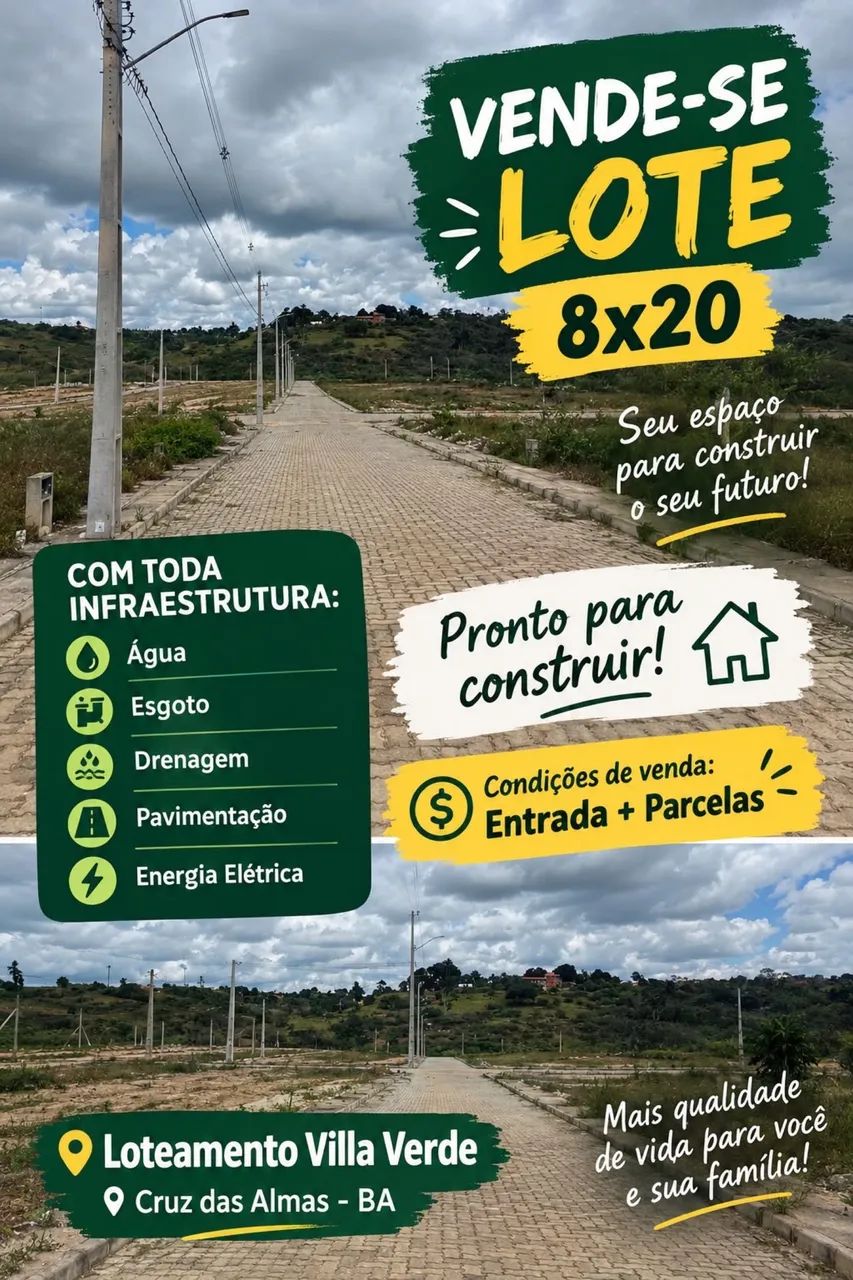 Vende-Se Lote 8X20