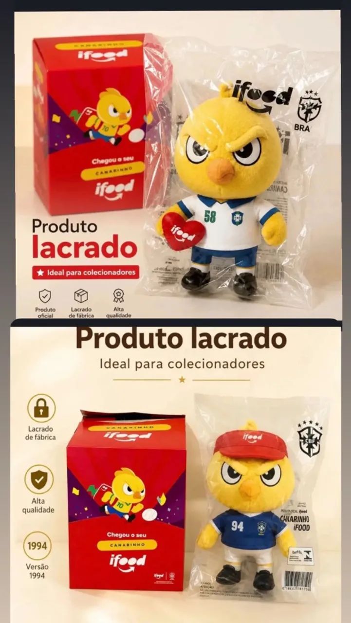 Kit 02 canarinhos da Copa - Edição limitada
