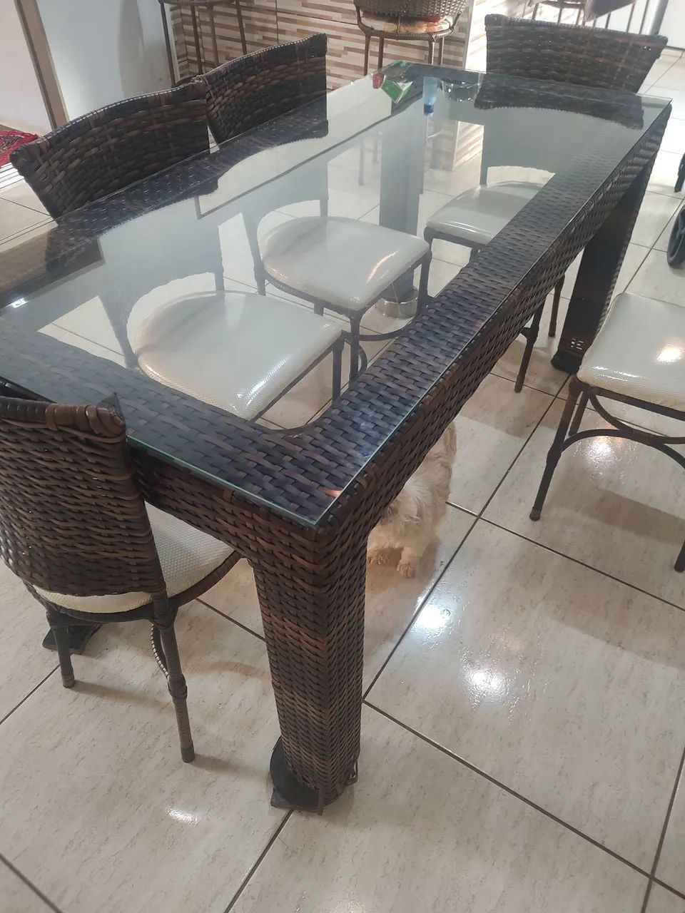Mesa de vime  - Foto 3