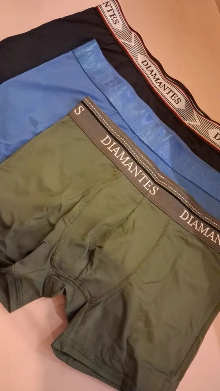 kit de cuecas com 3 unidades diamantes lingerie  - Foto 4