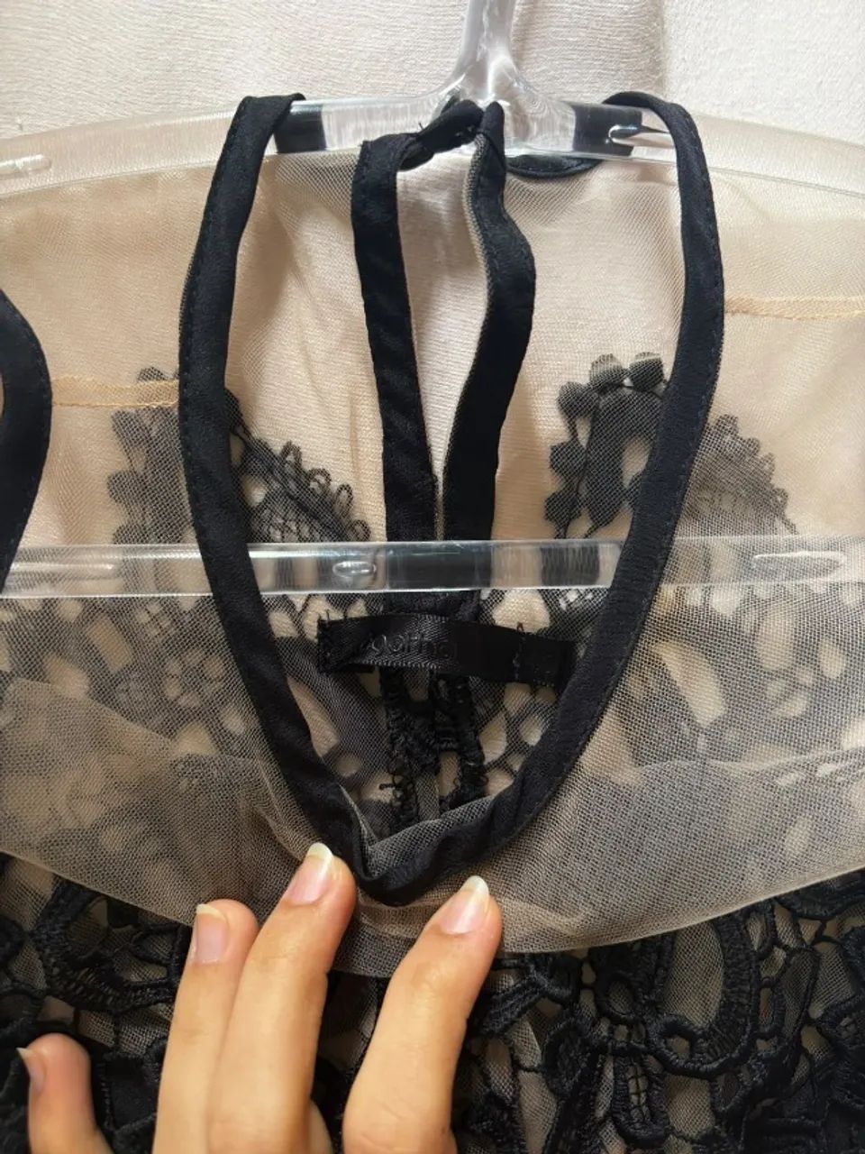 Vestido de renda preto - Foto 3