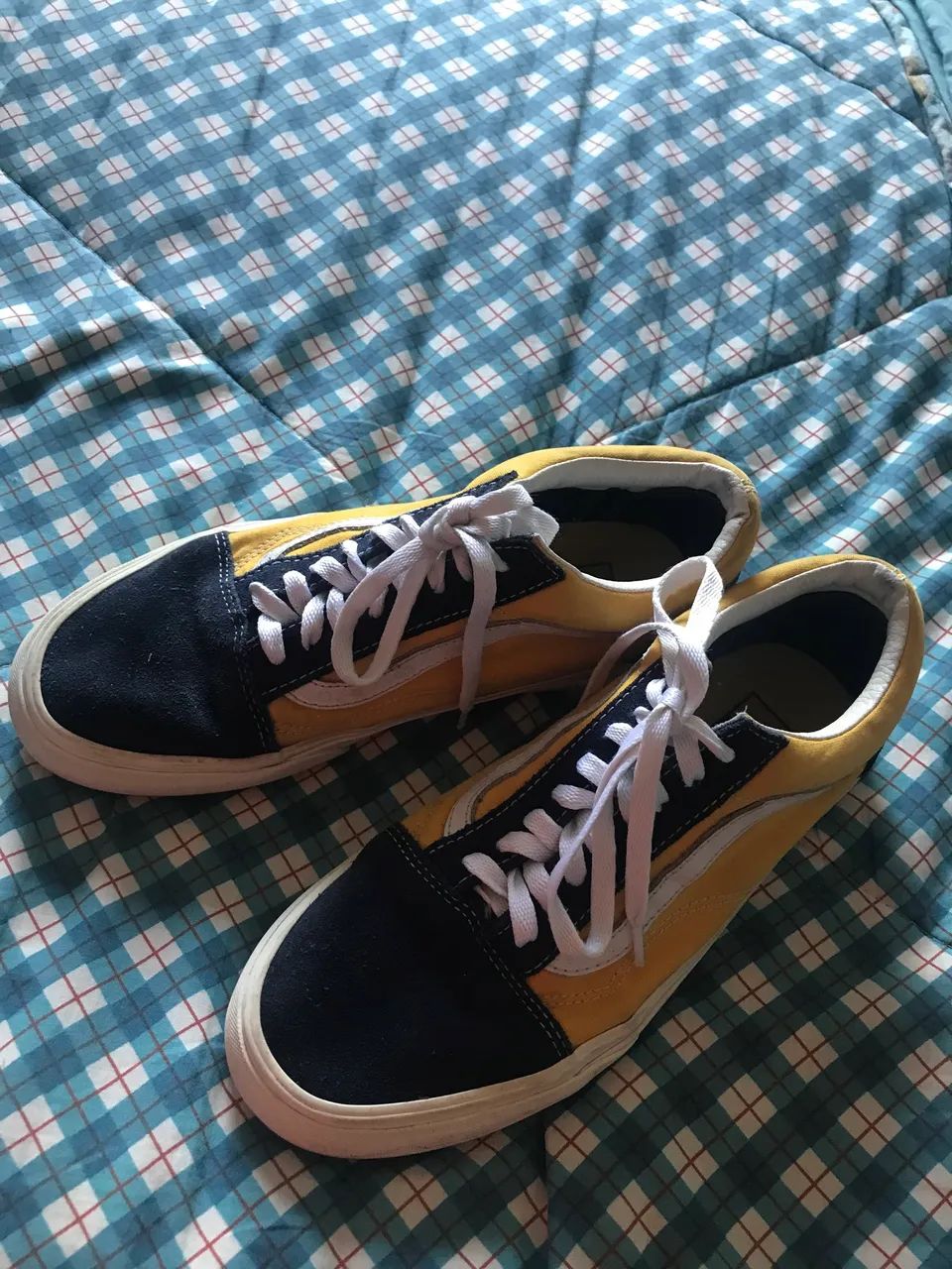 Tênis vans amarelo e preto - Foto 2