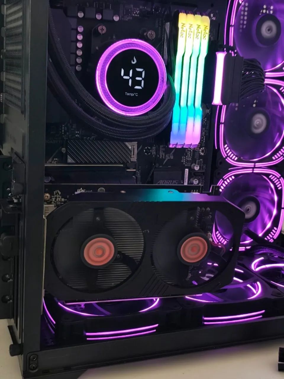 Placa de vídeo Rx 550 4gb fans 