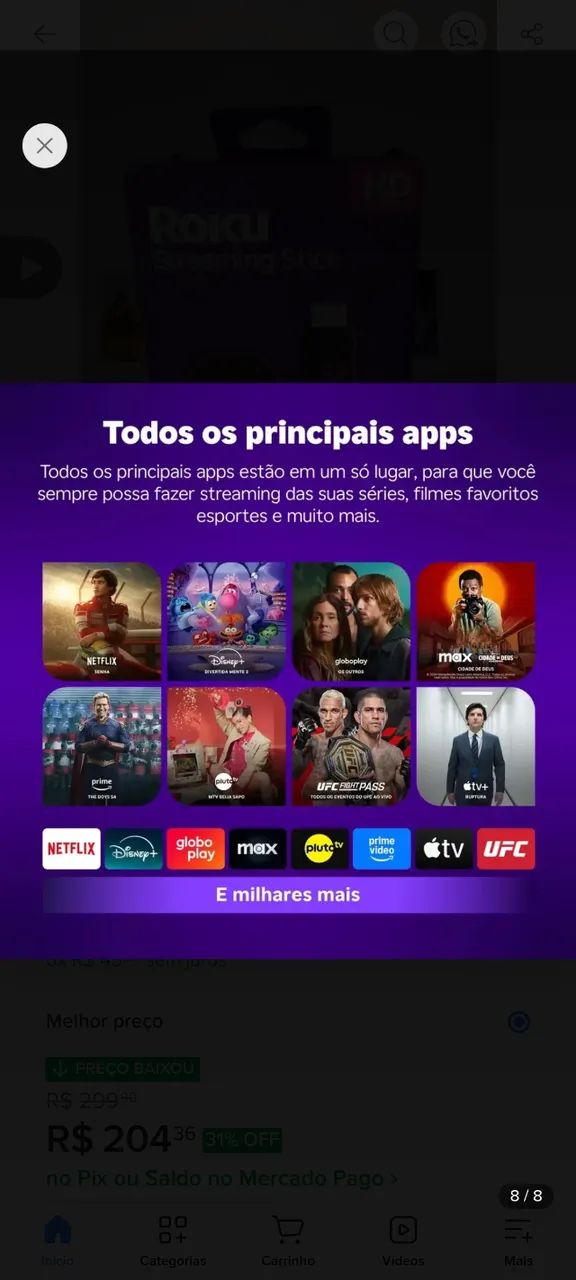 Roku tv stick  - Foto 3