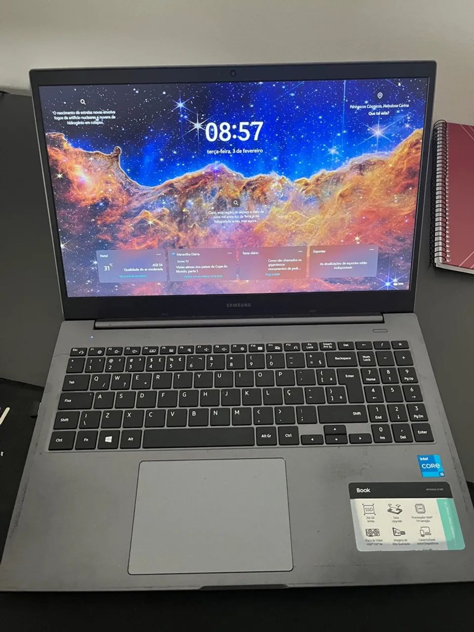 Notebook Samsung i5 11 geração 