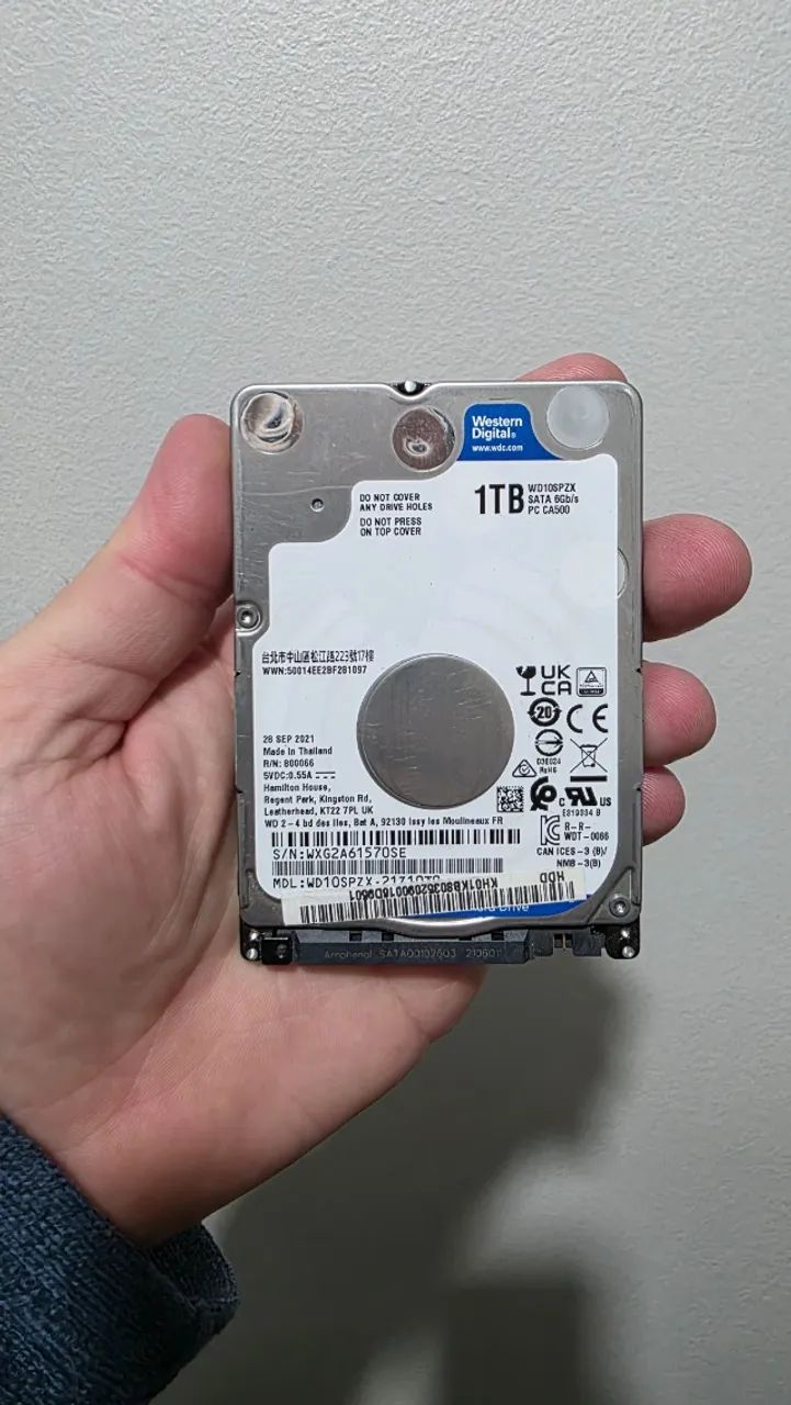 HD 1Tb de notebook 