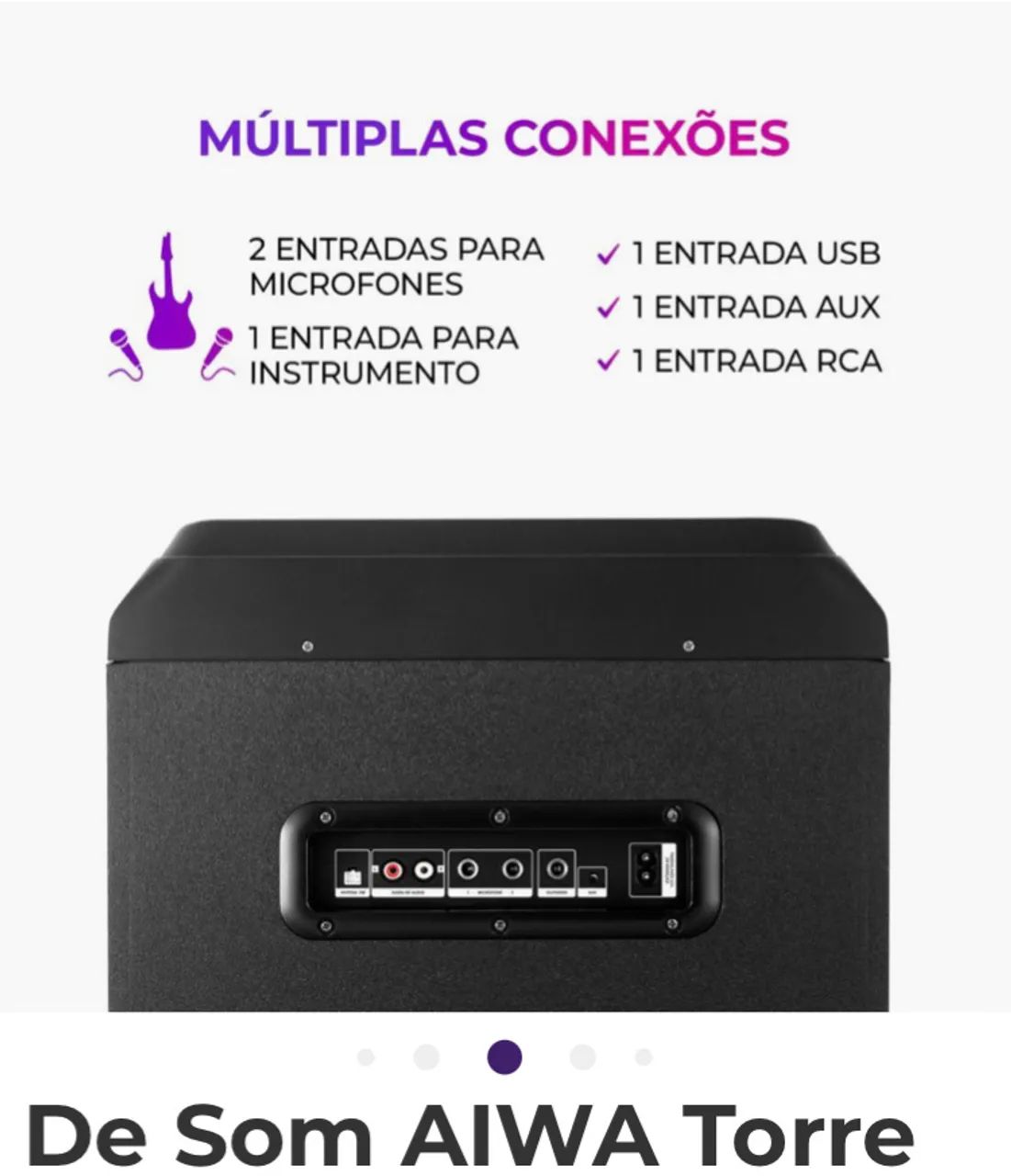 Caixa de som aiwa - Foto 4