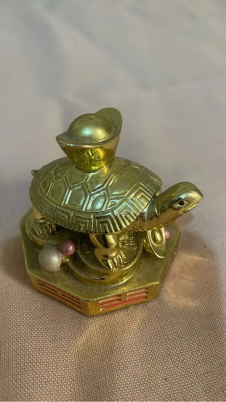 Amuleto tradicional chinês de tartaruga  - Foto 2