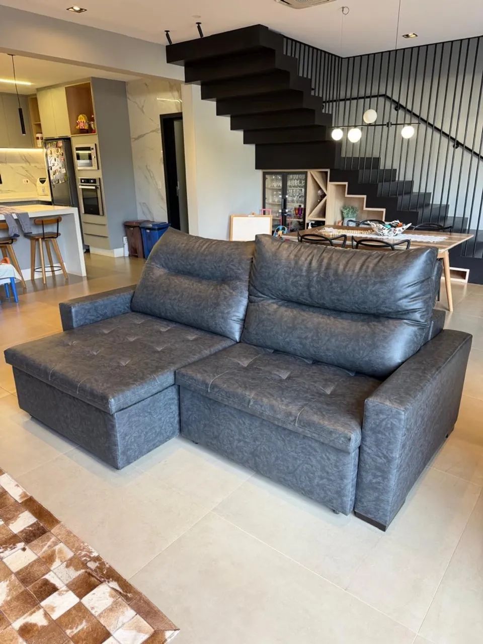 Sofa 3 lugares semi novo - Foto 3