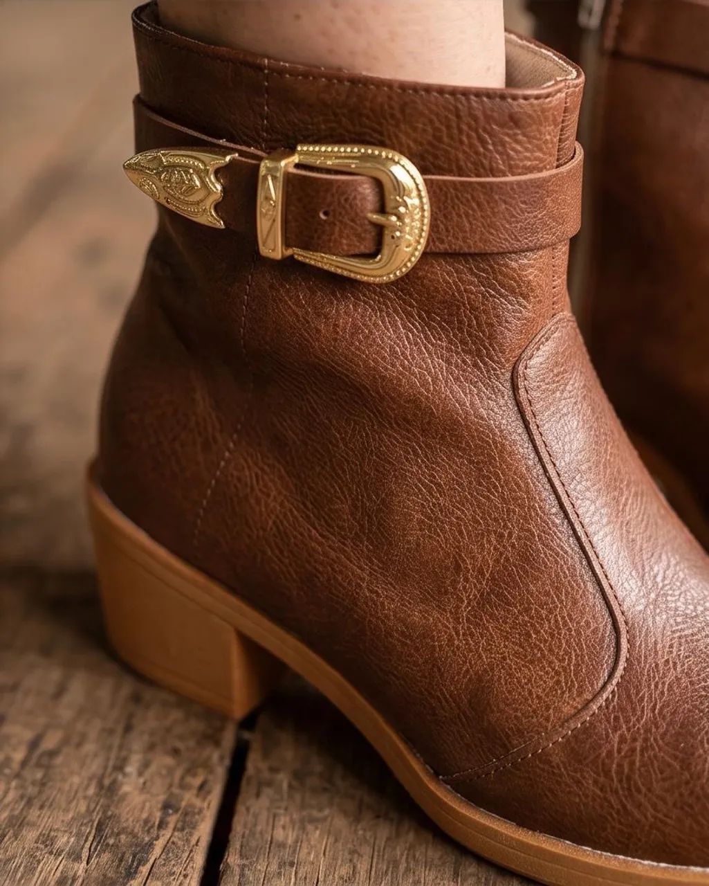 Bota feminina Couro - Foto 3