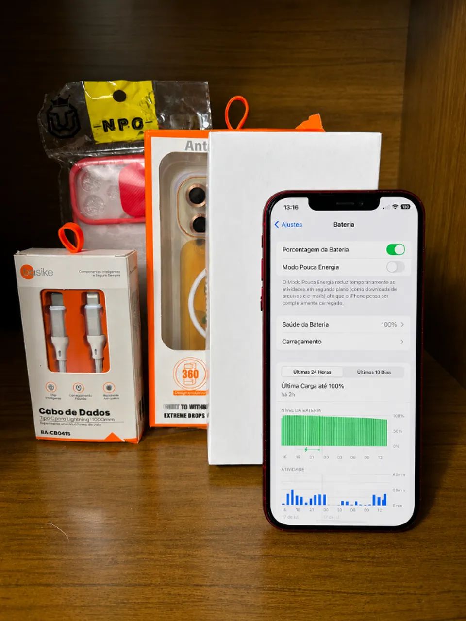 IPHONE 11 128 GB VERMELHO BATERIA 100%  - Foto 3