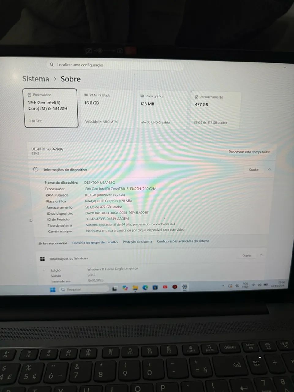 Notebook Lenovo IdeaPad Slim 3 | Intel Core i5  - Foto 5