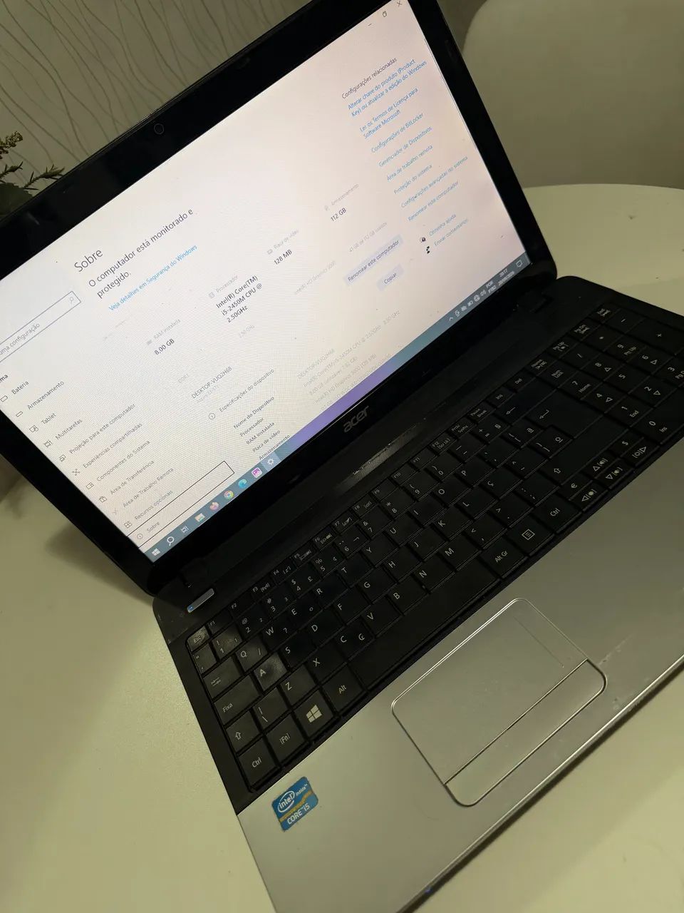 Notebook Acer Aspire E1-571 i5 | 8GB RAM | SSD 120GB - Foto 3