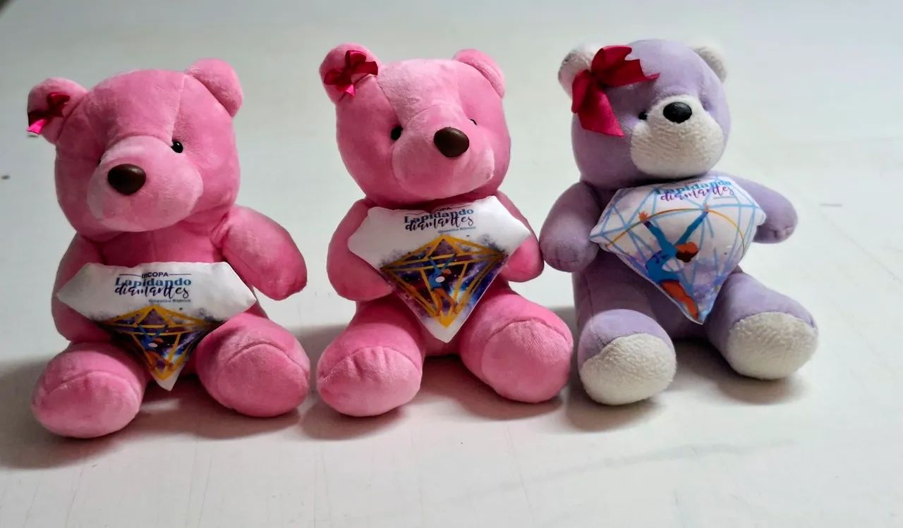Ursinhos de pelúcia. Produto usado  - Foto 4
