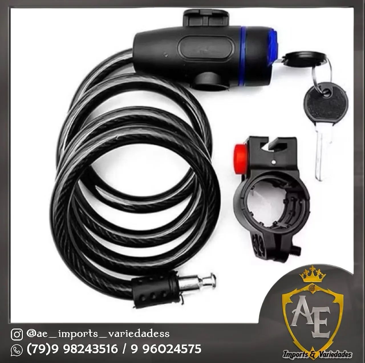 Cadeado antifurto para moto e bicicleta 