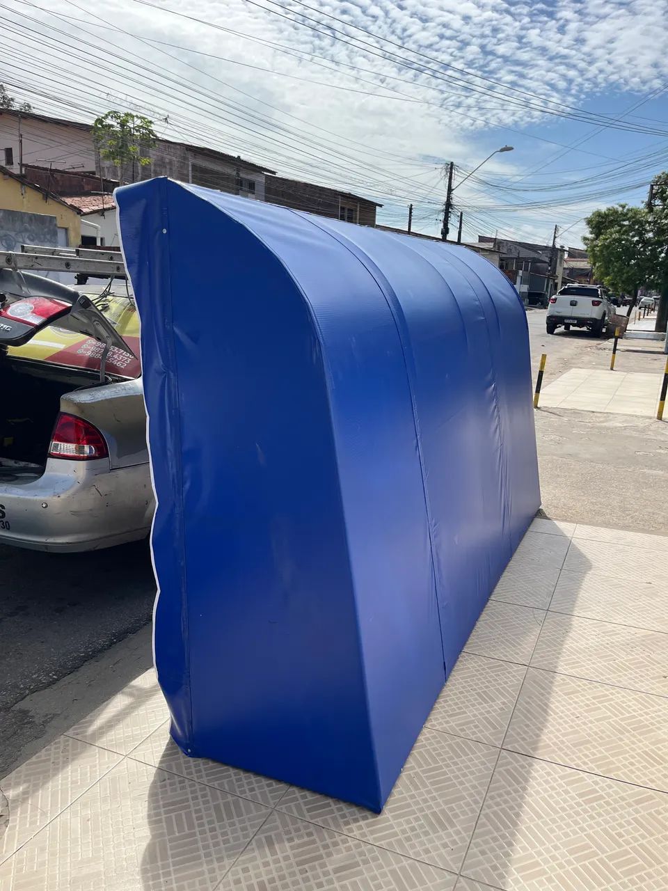 Toldo Azul para Comércio Sol e Chuva  - Foto 4