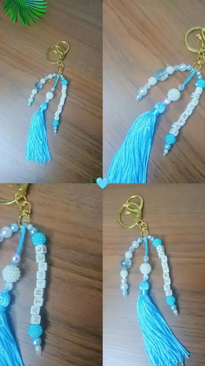 Chaveiro Perolado e personagem com nome  - Foto 2