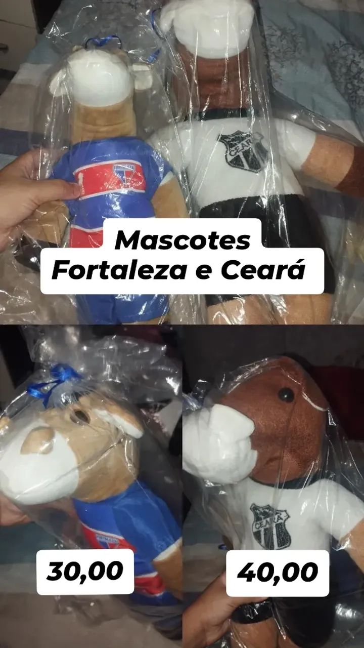 Pelúcias Mascotes de Times
