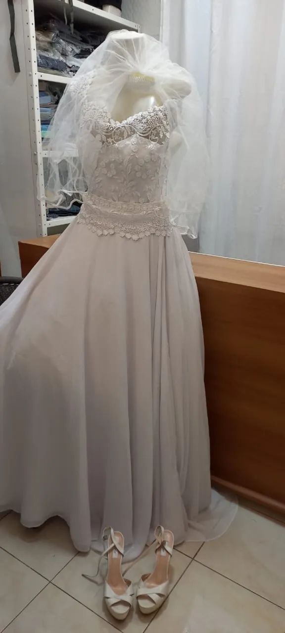Vestido de Noiva -Tamanho 38