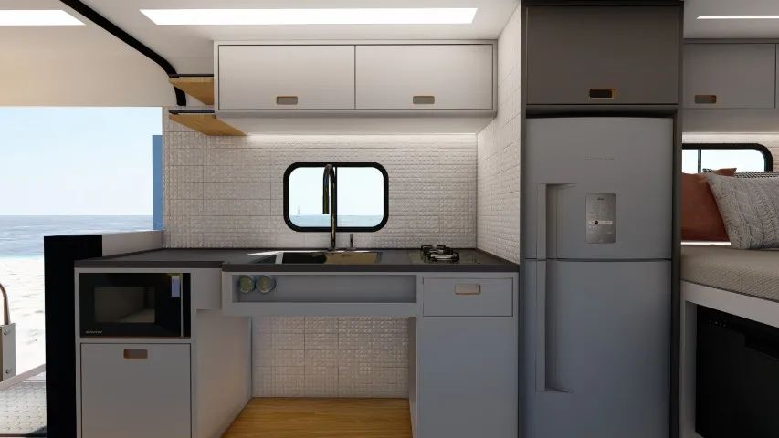 Motorhome Volare V8L 4x4 2014 - Sistema 4x4 funcionando 100% - Troco por imóveis   - Foto 9