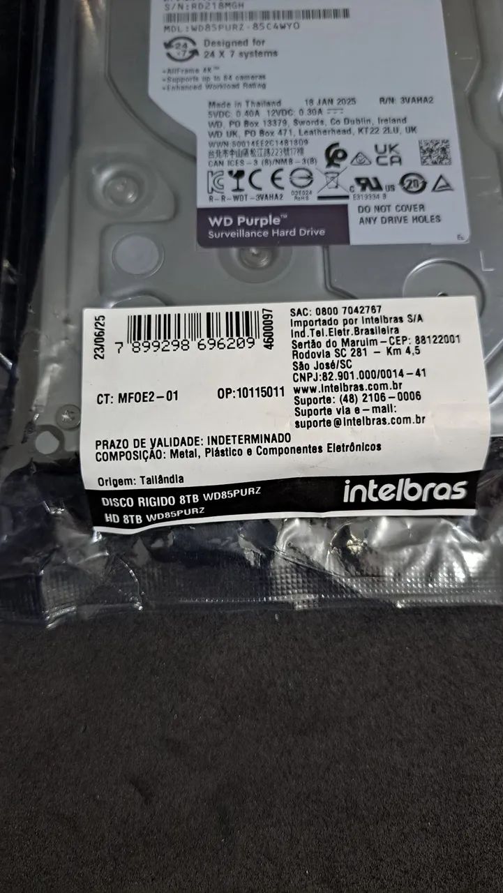 HD 8TB WD PURPLE - Foto 3