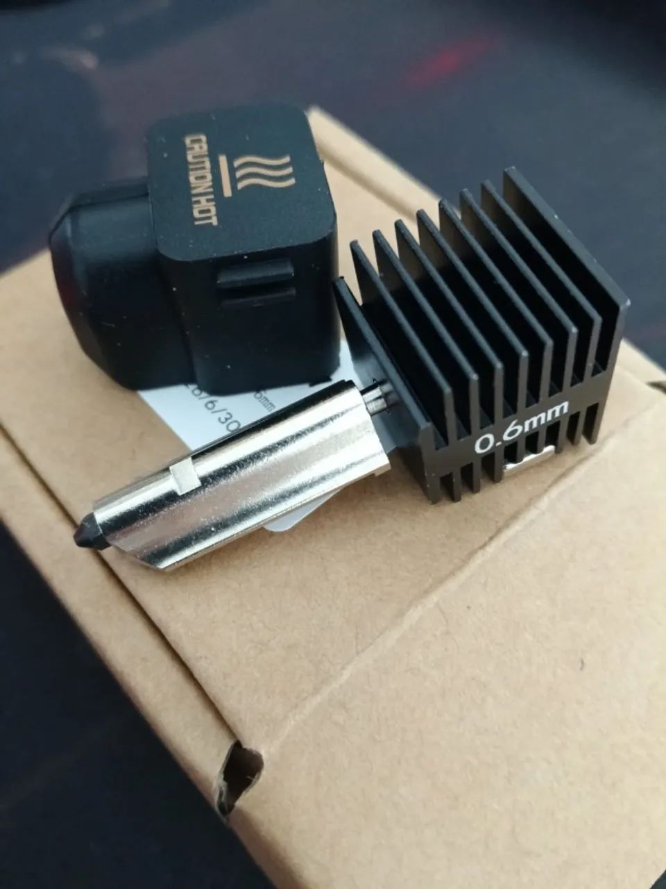 Bico Hotend 0.6 aço endurecido impressora 3D Bambu lab A1 e A1 Mini - Foto 2