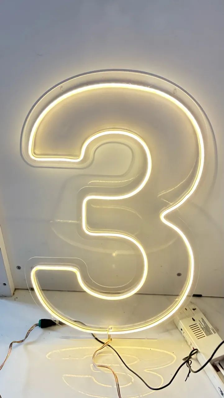 Numero 3 Led