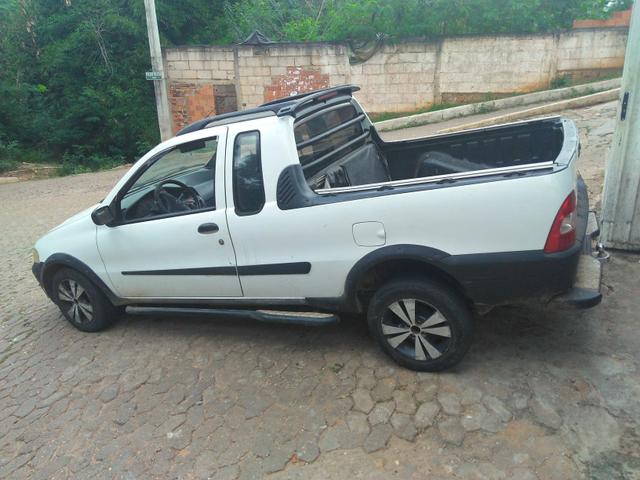 Vendo Fiat Strada, gabine estendida, Fire 1.3, Branca, alarme, vidro e trava, 2003-2004 - Foto 6