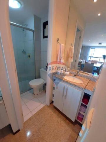 Apartamento mobiliado em Ponta Negra, andar alto e linda vista - Foto 13