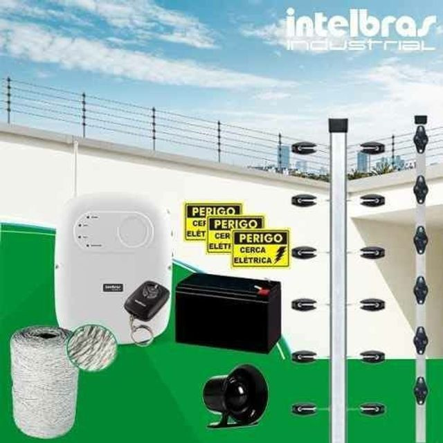 Câmeras Cerca elétrica concertina interfone motor de portão alarme sensor - Foto 5