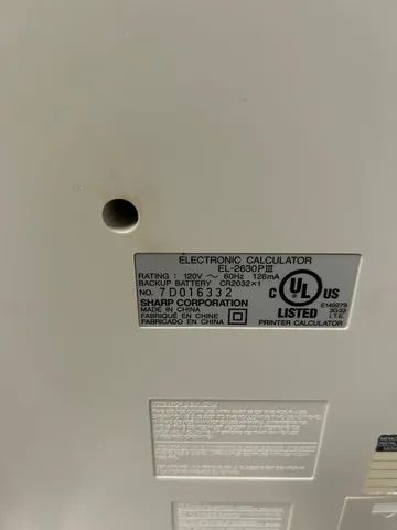 Calculadora com Impressora Sharp EL-2630P III com Suporte para Papel 120V - Foto 2