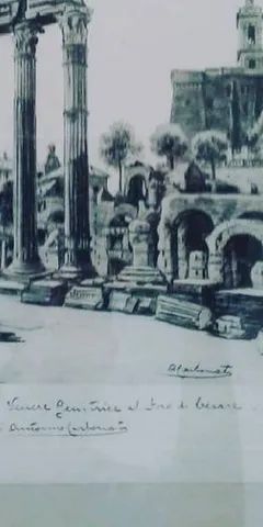 Quadro Gravura "Templo Roma Antiga" - Foto 3