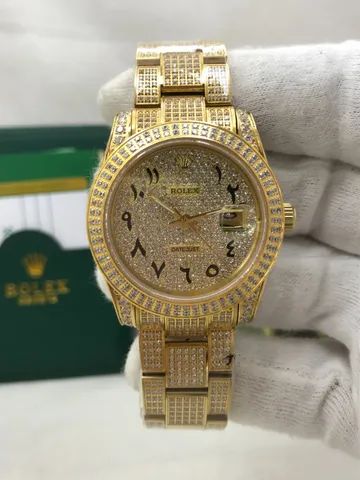 Relogio Rolex Cravejado - Foto 5