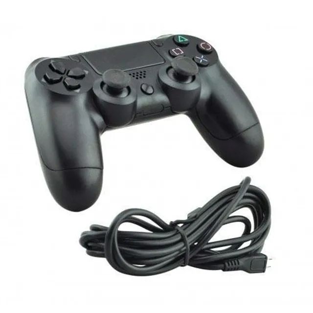 Controle Ps4 e PC Com Fio Dualshock Joystick Analogico Promoção