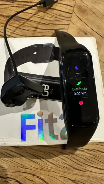 Relógio Smartband Samsung Galaxy Fit2 Preto - Foto 4
