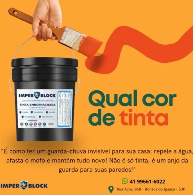 Tinta emborrachada com hidrorrepelente 18L - Antiumidade e Antifungo - Foto 6