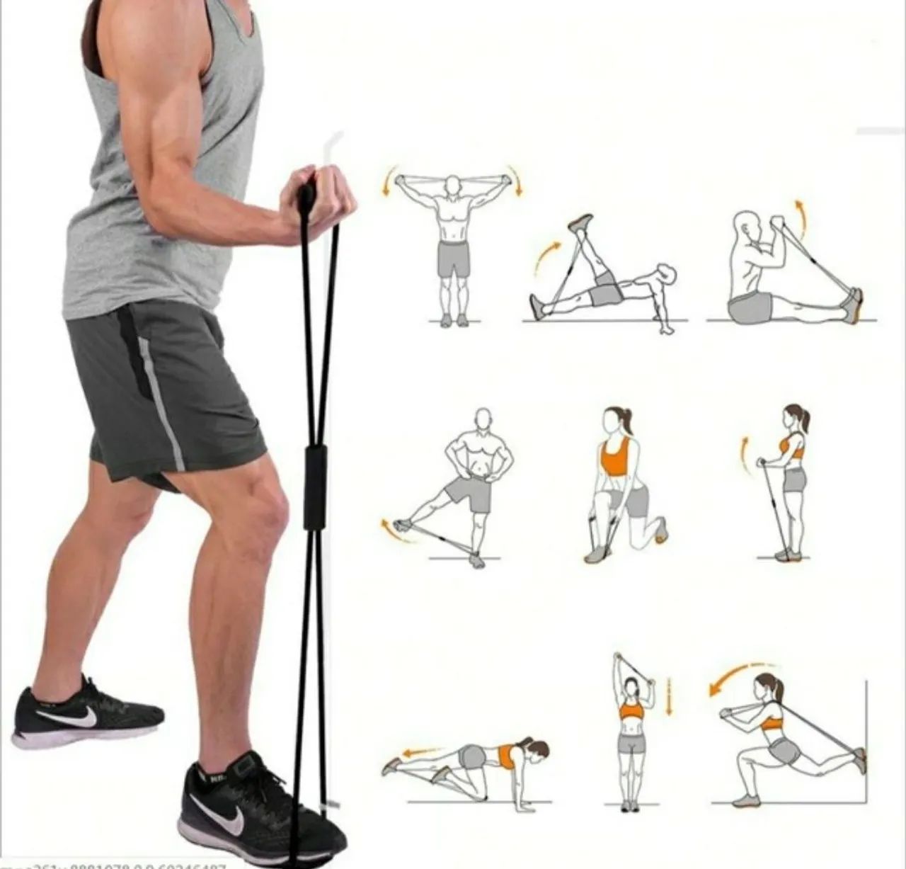 ELÁSTICO MULTIFUNCIONAL PARA EXERCÍCIOS  - Foto 2