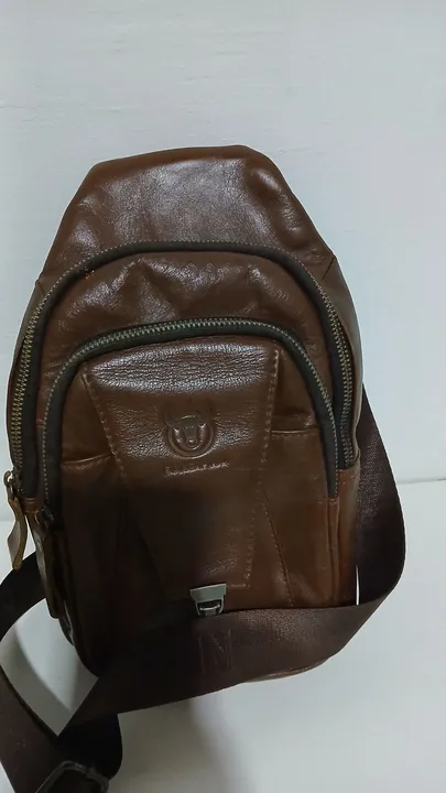 Bolsa Masculina de Couro Marrom