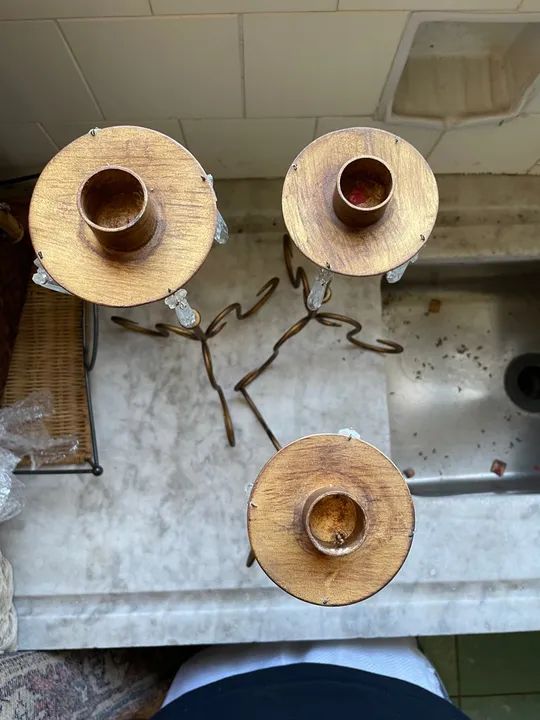 Trio de castiçais  - Foto 4