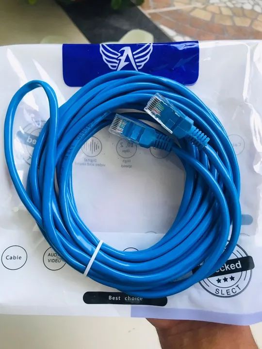 Cabo de Rede LAN Internet/Ethernet Novo (1,5m /2m /5m /10m /15m) Garantia - Foto 3