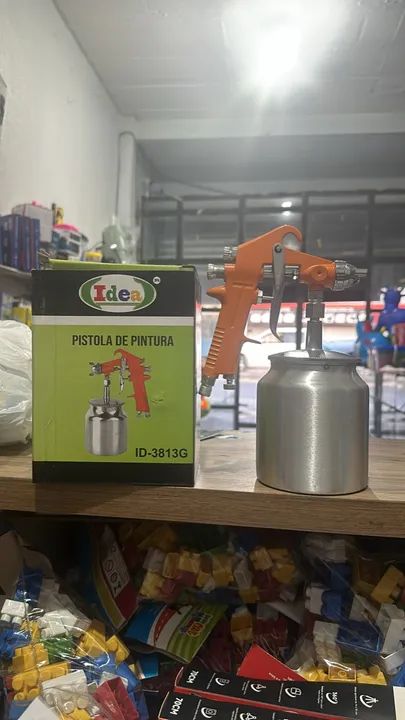 Pistola de sucção de pintura de alumínio  - Foto 3