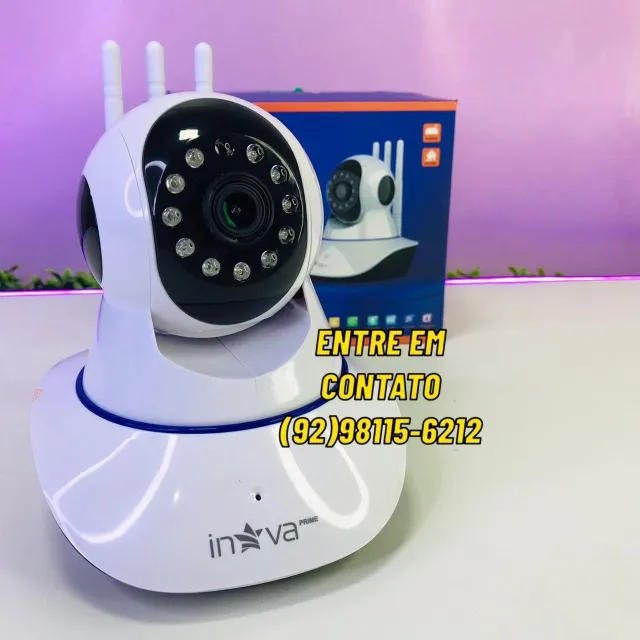 Câmera ip 3 Antenas Wifi Baba Eletrônica Robô Bebê Visão Noturna Full H-Entregas 9h as 22h