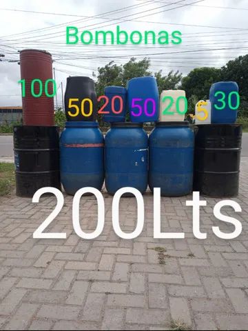 Bombonas em geral e Tambores de Ferro