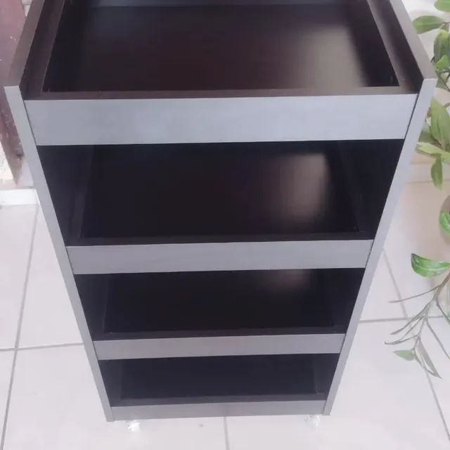 Carrinho auxiliar preto 